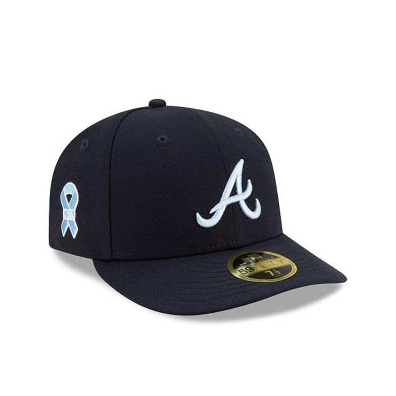 MLB Atlanta Braves Father's Day Low Profile 59Fifty Fitted (DHX9729) - Blue New Era Caps